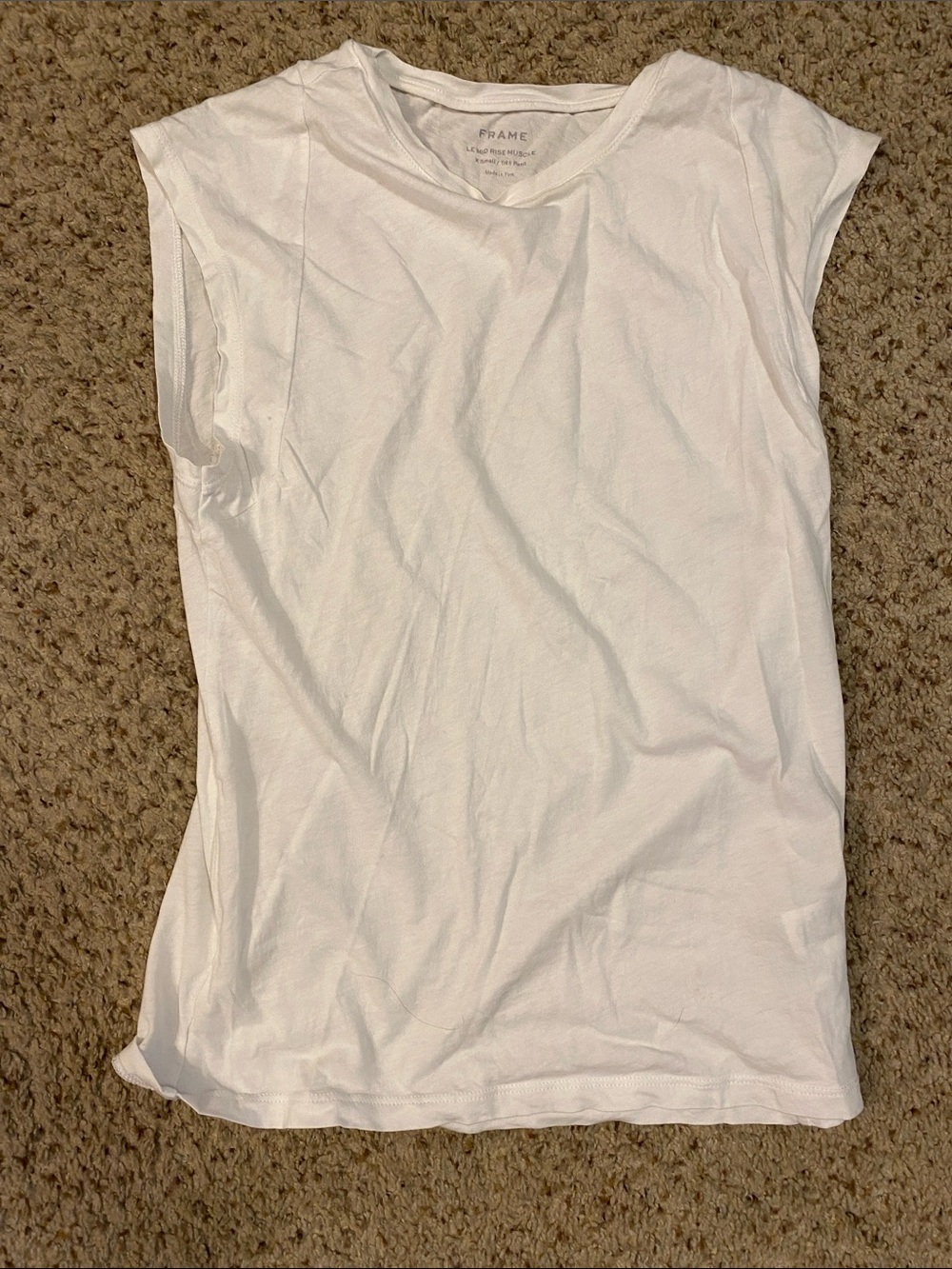 FRAME White Sleeveless Tee - XS
